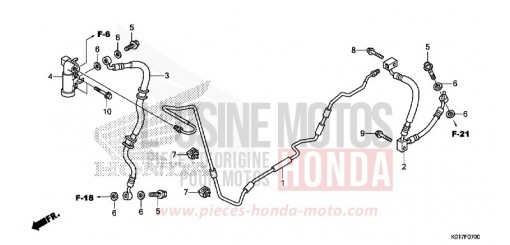REAR BRAKE HOSE/BRAKE PIPE SH150DD de 2013
